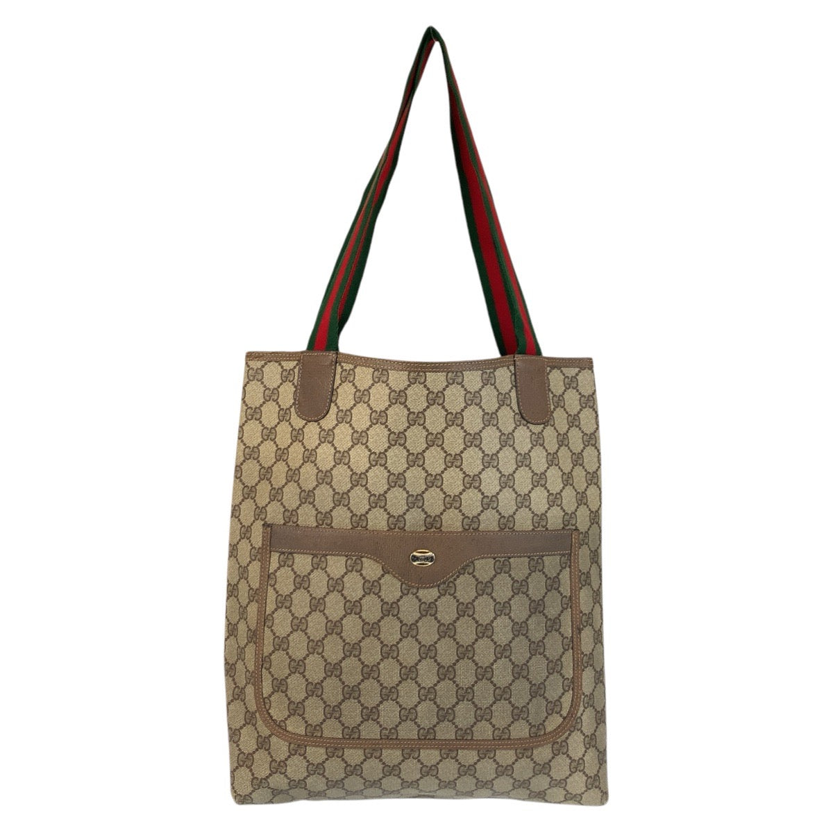 Gucci 39 02 003 GG Supreme Leather Canvas Brown Shoulder Bag 2