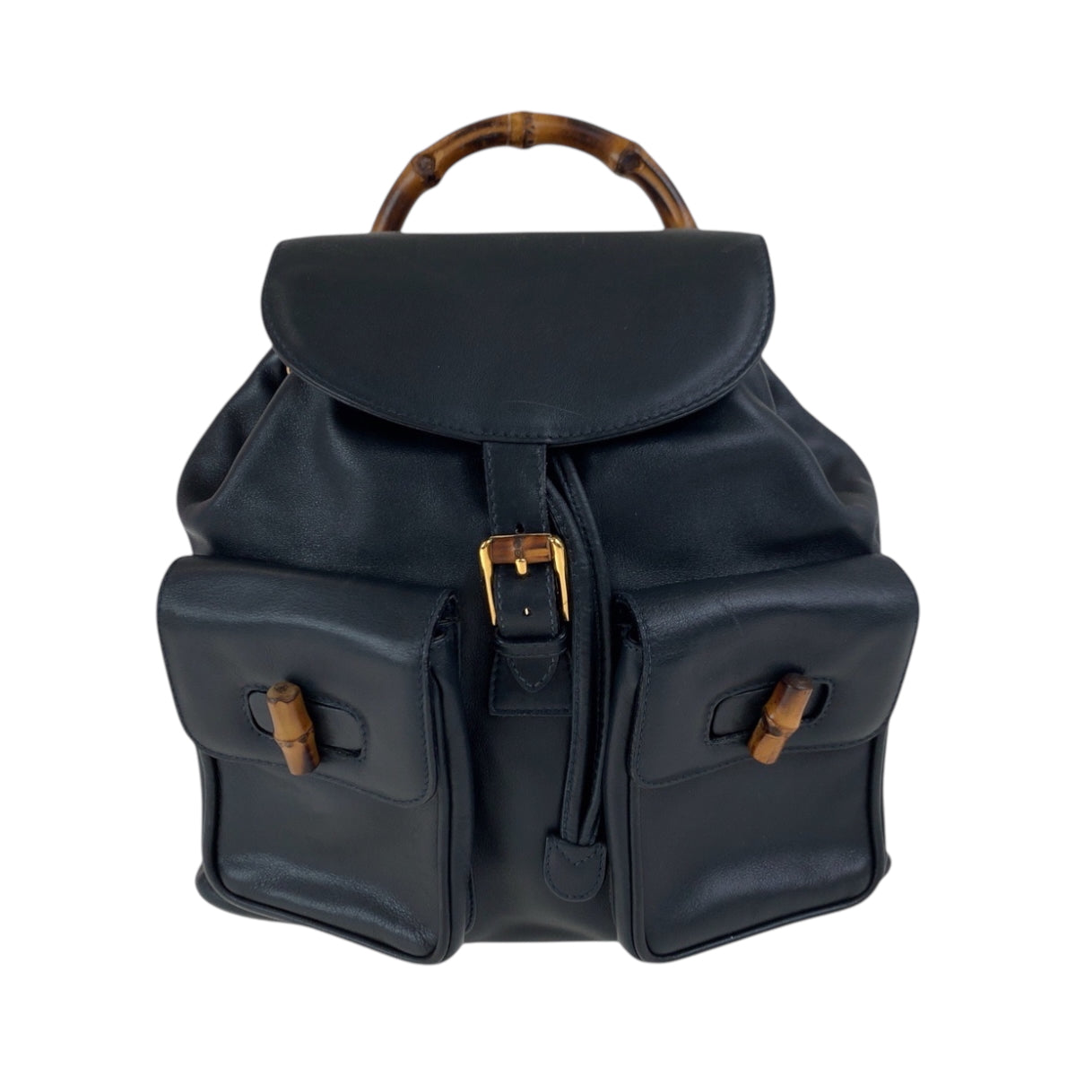 Gucci Backpack 003 Leather Black Brown Gold