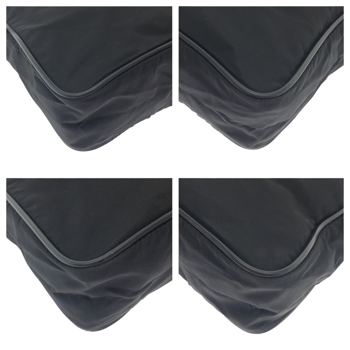 Shoulder Bag V Silvermetal Shoulder Bag Pochette Nylon Black