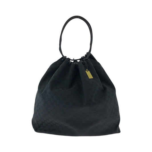 Gucci Drawstring Shoulder Bag Canvas Jewelry