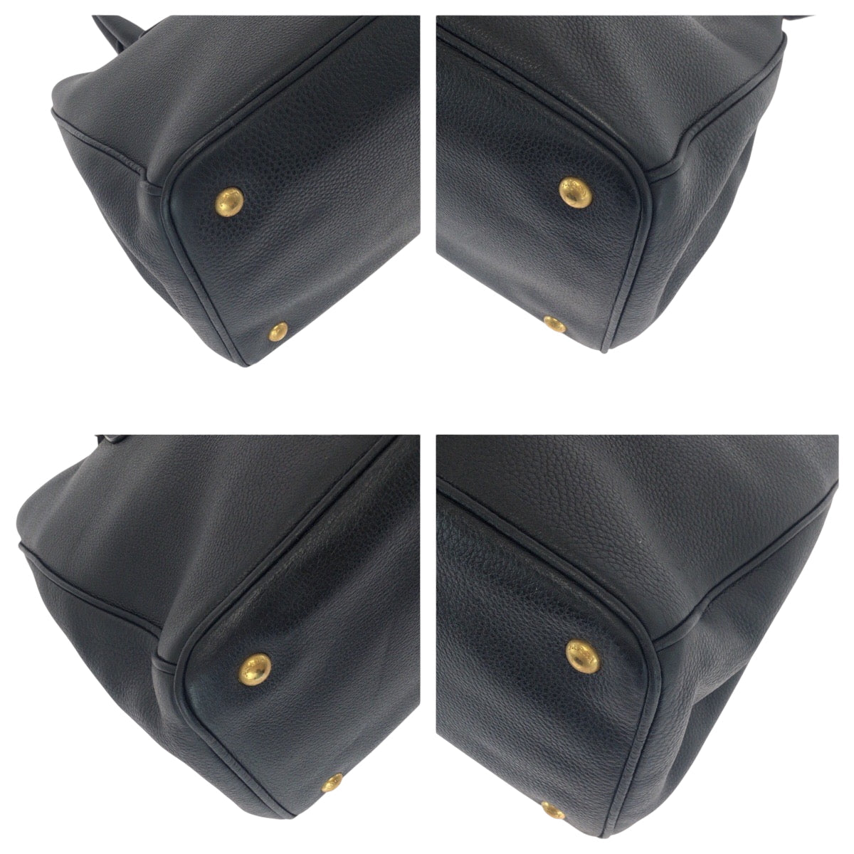 Tote Bag Goldmetal Tote Bag Handbag Shoulder Leather Black Shoulder Bag
