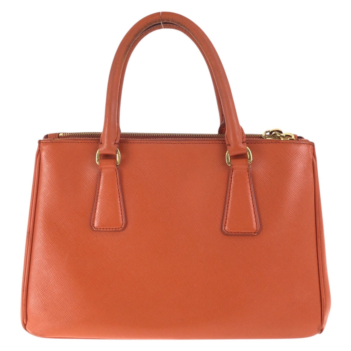 Orange Goldmetal Handbag Tote Bag Shoulder Bag Leather