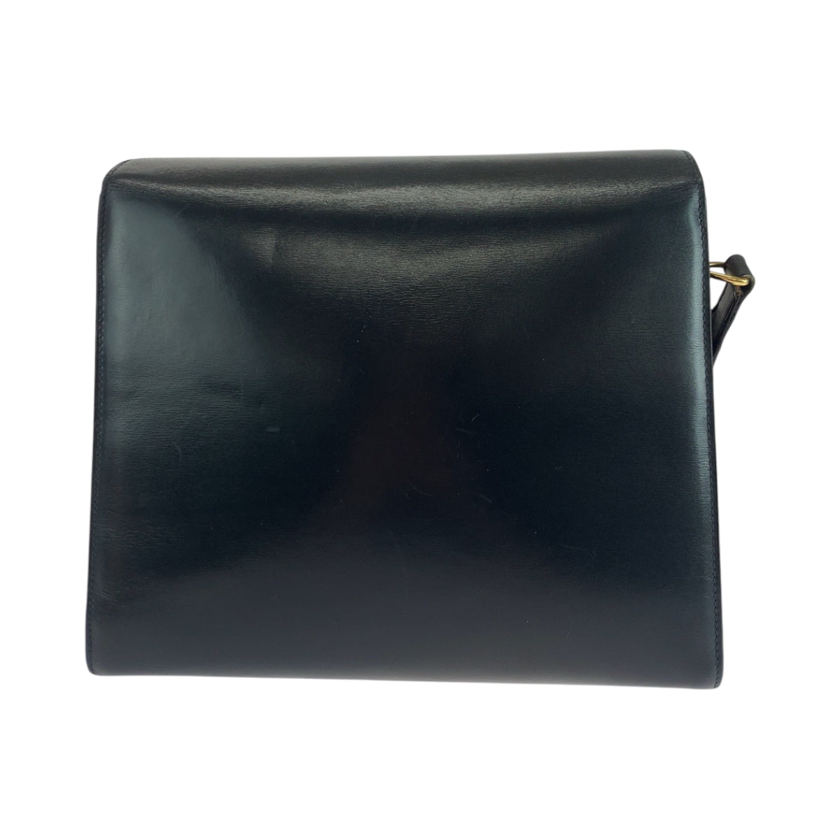 Gucci 001 46 GoldMetal Old Ready Leather Black Shoulder Bag