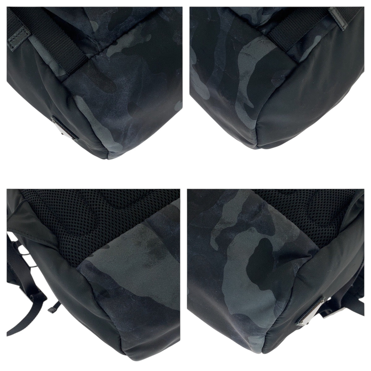 Backpack Gray Silvermetal Backpack Backpack Camouflage Pattern Nylon Black