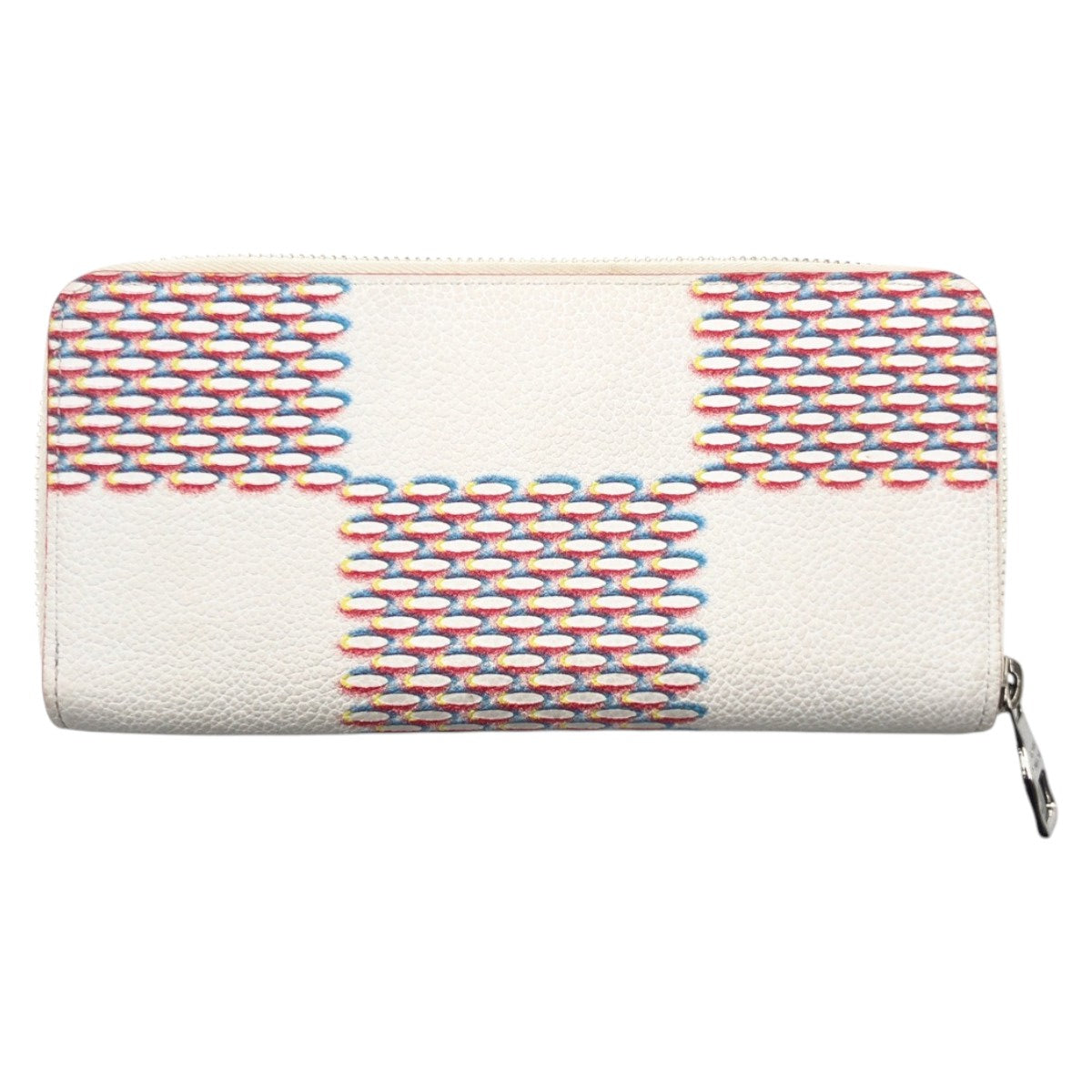 Louis Vuitton Long Purse M81403 damier spray Leather White Multicolor Wallet Case