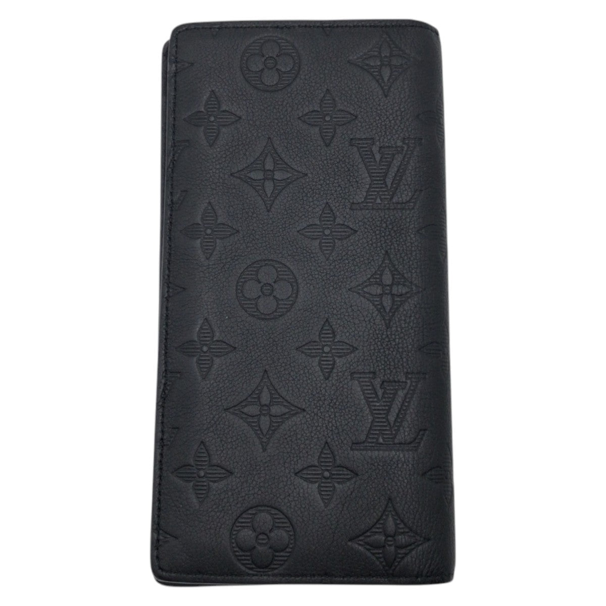 Louis Vuitton Long Purse M69038 shadow Portefeuille Monogram Leather Black Wallet Case