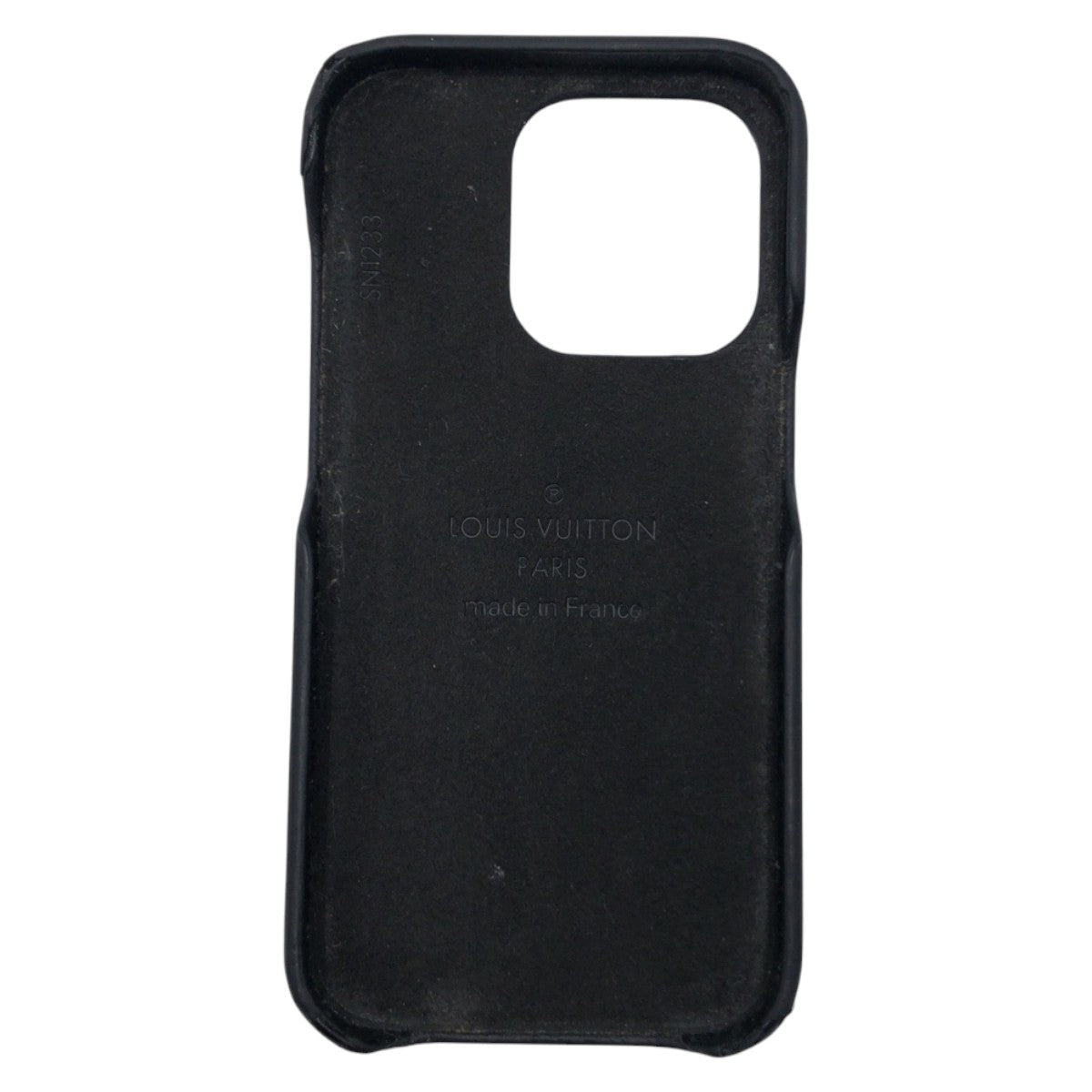 Louis Vuitton iPhone Monogram Leather Black Brown Handbag
