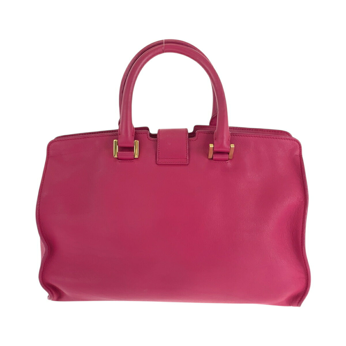 YSL Saint Laurent Paris Petit Cabas Line 2Way Bag Leather Travel Bag