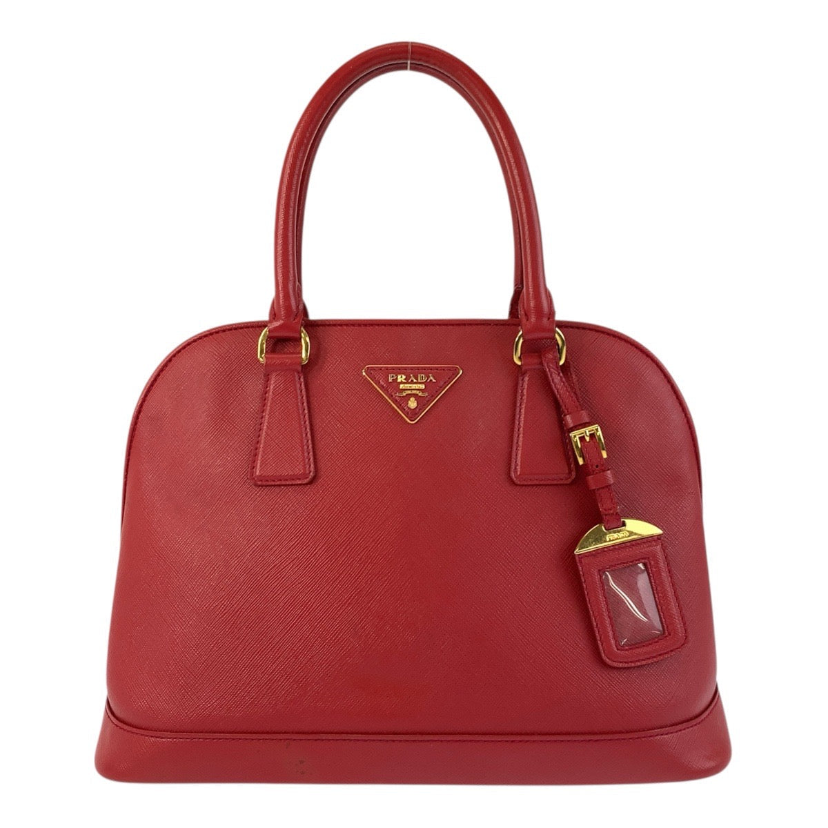 Metal Safiano Promenade Women Leather Red Travel Bag