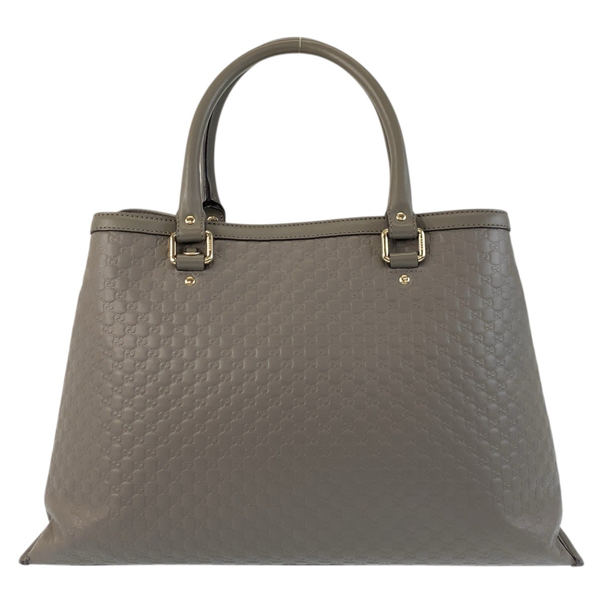 Gucci GoldMetal 2way Micro Guccisima Leather Grey Shoulder Bag