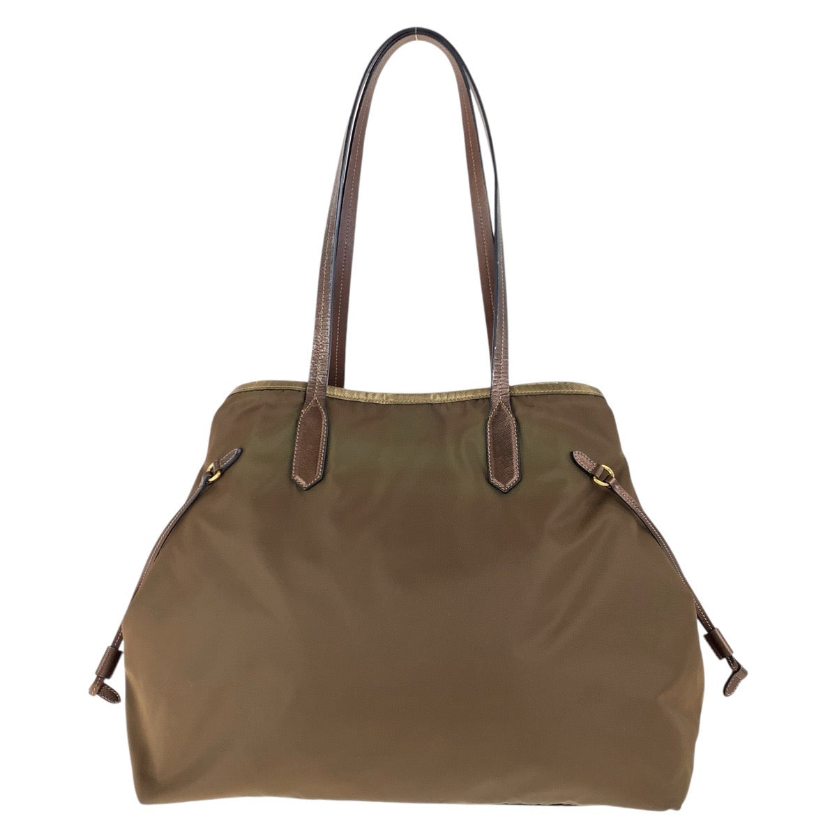 Tote Bag , Gold Metal Tote Bag Leather Nylon Shoulder Bag