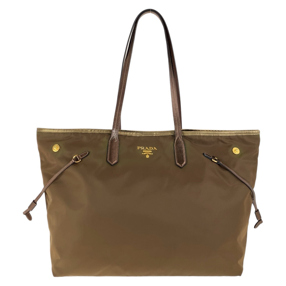 Tote Bag , Gold Metal Tote Bag Leather Nylon Shoulder Bag