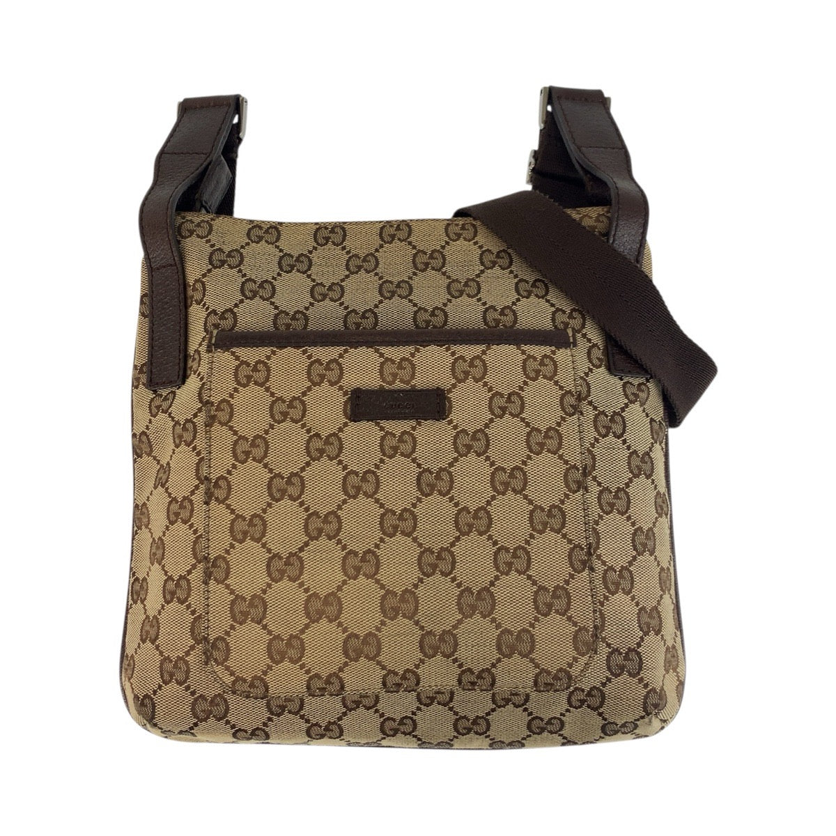 Gucci GG pochette Canvas Brown Beige Shoulder Bag