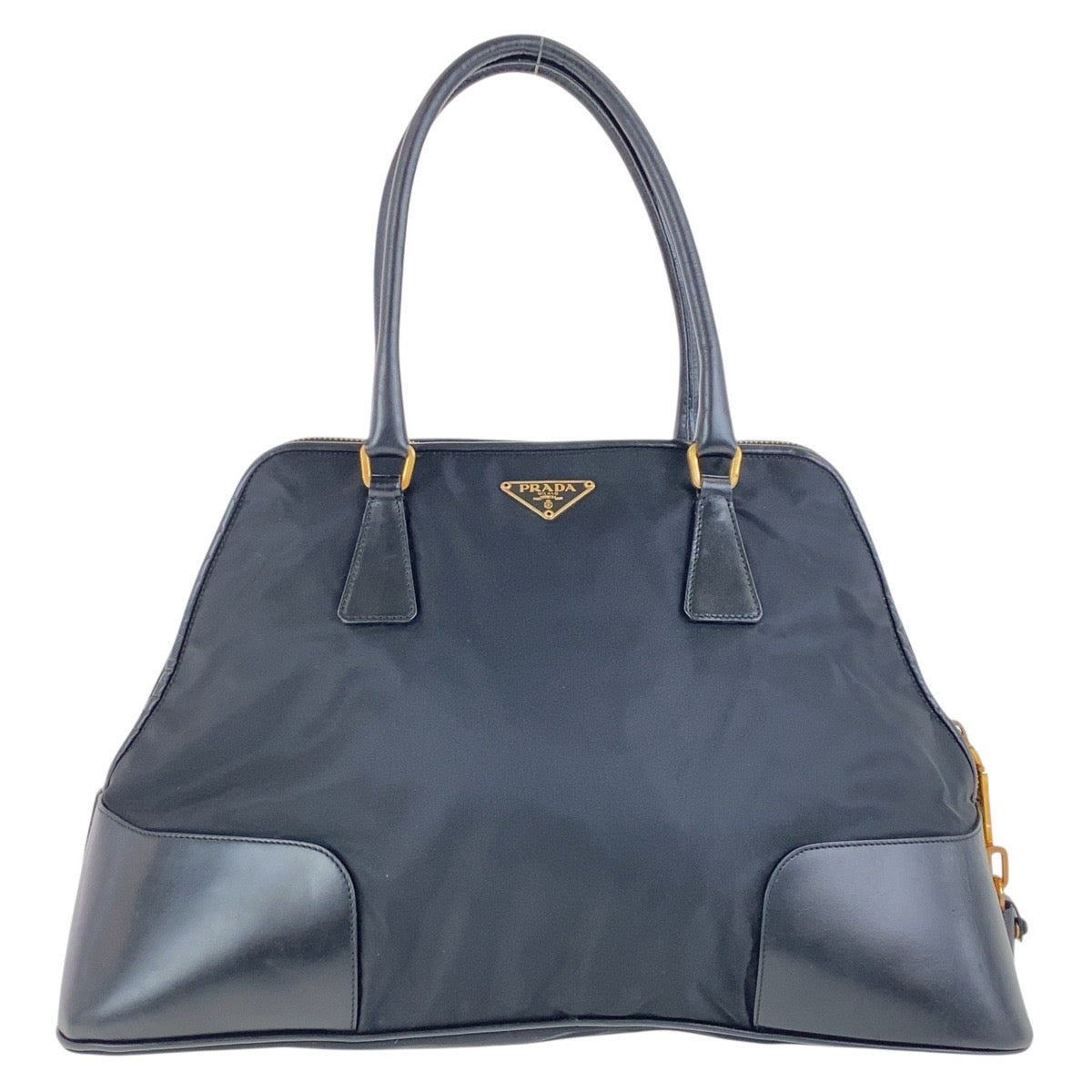 Prada Tessuto 2Way Shoulder Bag Leather Nylon
