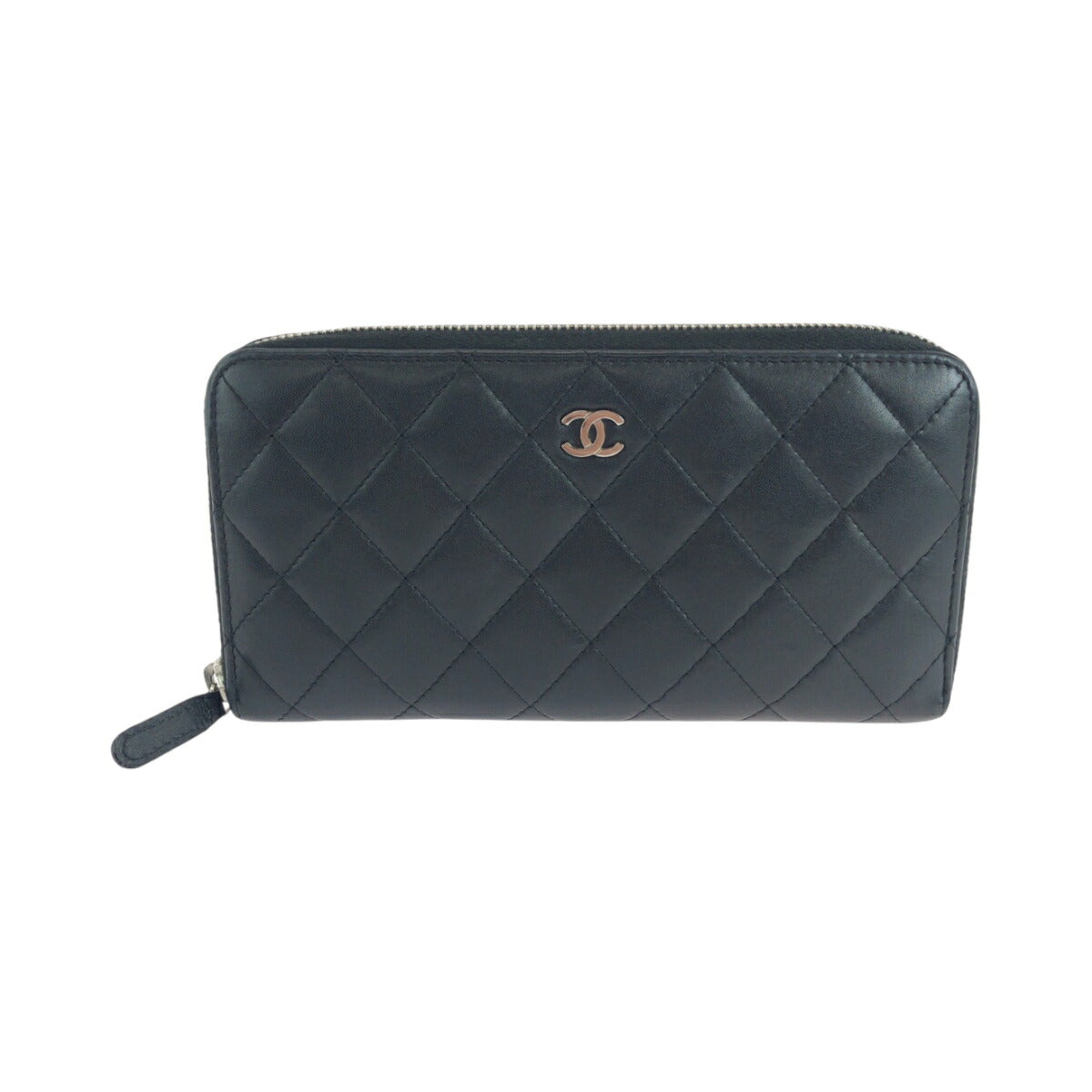 Chanel Coco Mark Matelasse Lambskin Long Wallet