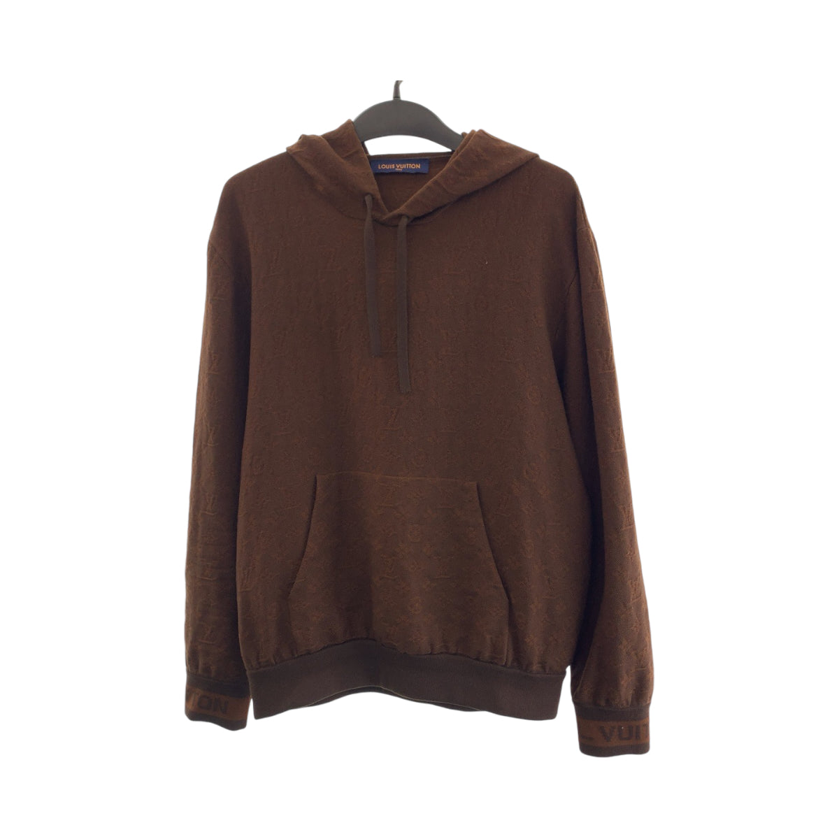 Louis Vuitton Hoodie RM212 AU7 HLN81W L Monogram Wool Brown Apparel