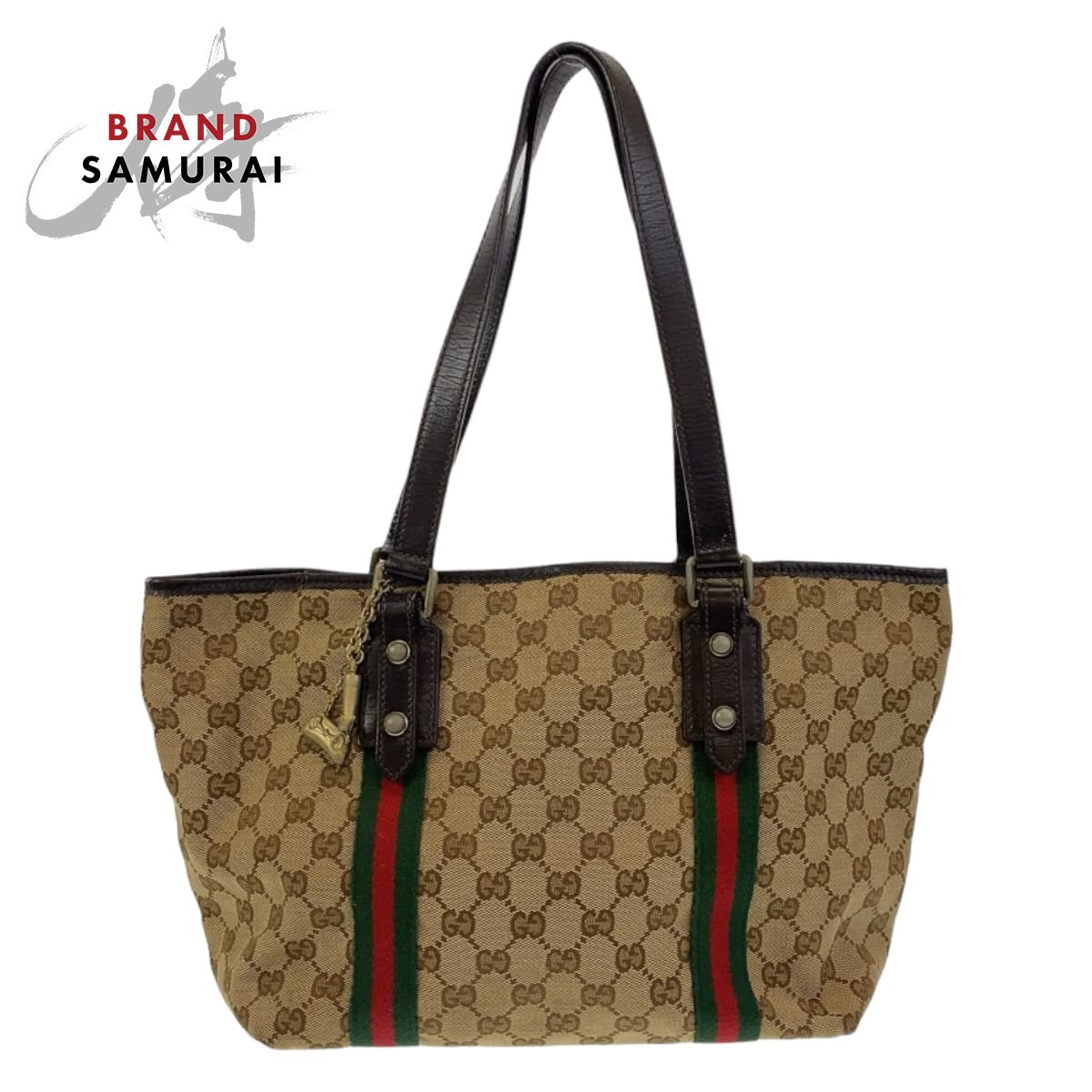 Gucci GG Sherry line Canvas Beige Multicolor Shoulder Bag