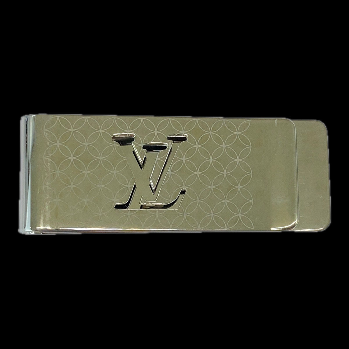 Louis Vuitton Money clip M65041 steel Money Silver Handbag