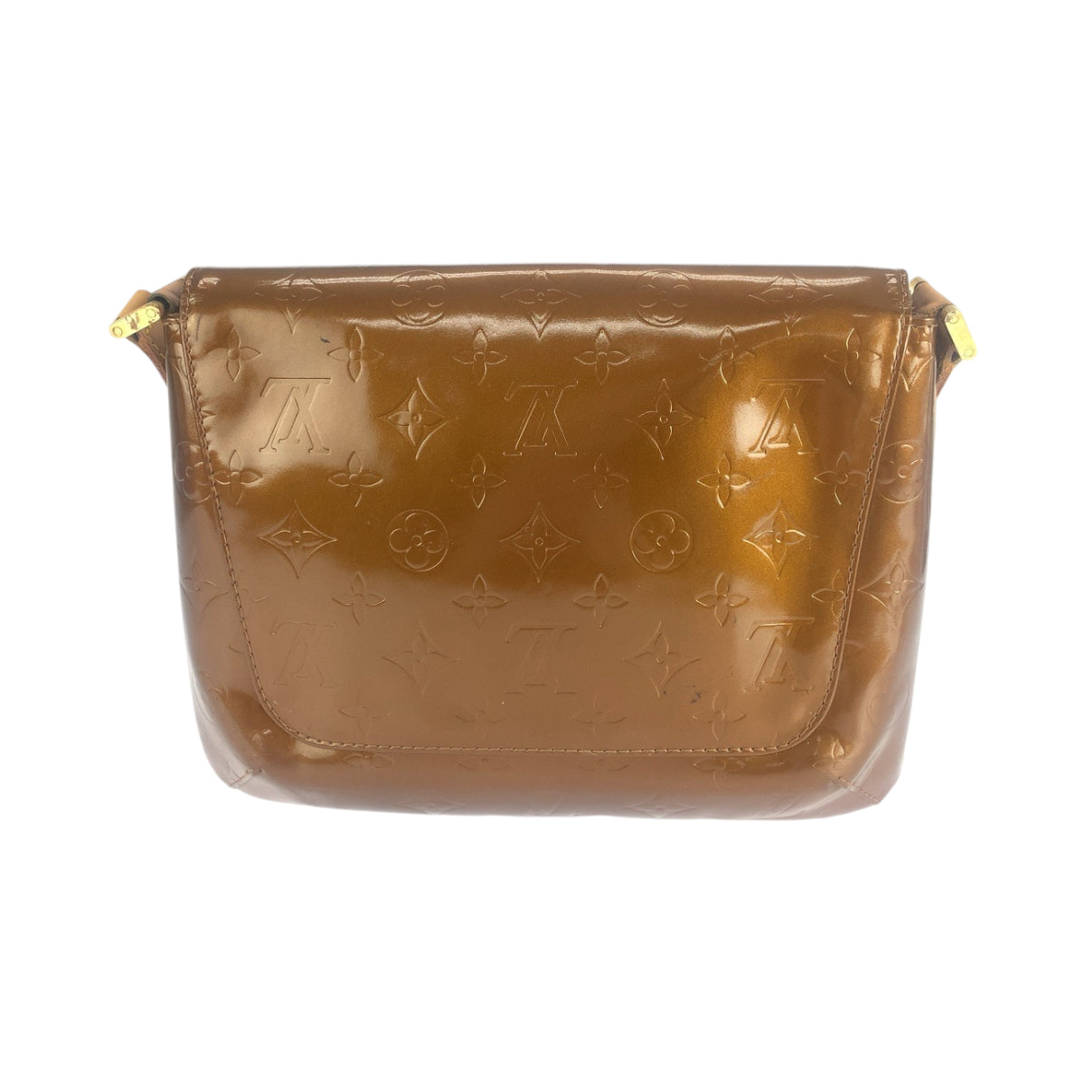 Louis Vuitton M91301 bronze Vernis Thompson Street Leather Patent Shoulder Bag