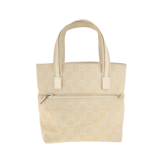 Gucci 002. GG Ivory Canvas Beige Tote Bag