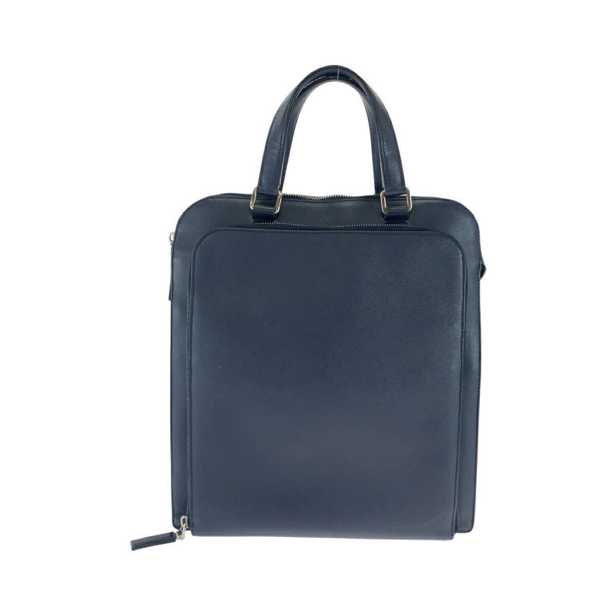 Prada Briefcase Handbag Leather Saffiano Travel Bag Saffiano Leather Briefcase