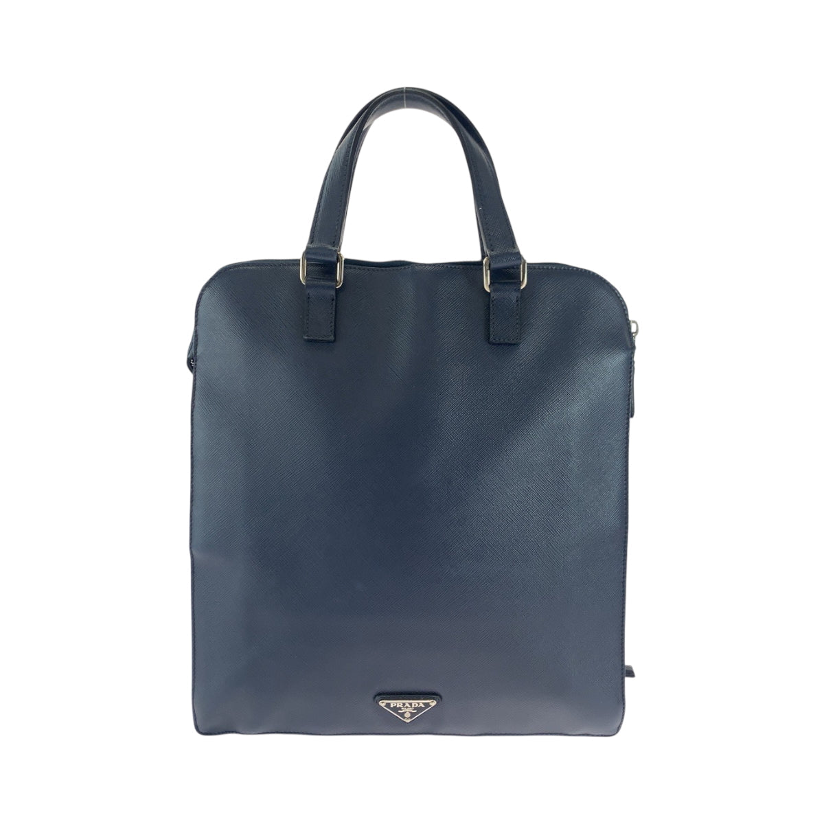 Business Bag Navy Safiano Triangle With Leather Logo Travel Bag