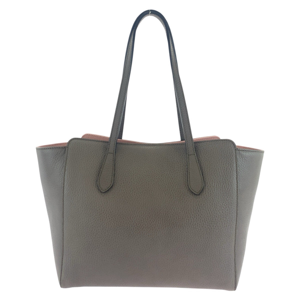 Gucci Greige Swing Leather Brown Pink Shoulder Bag