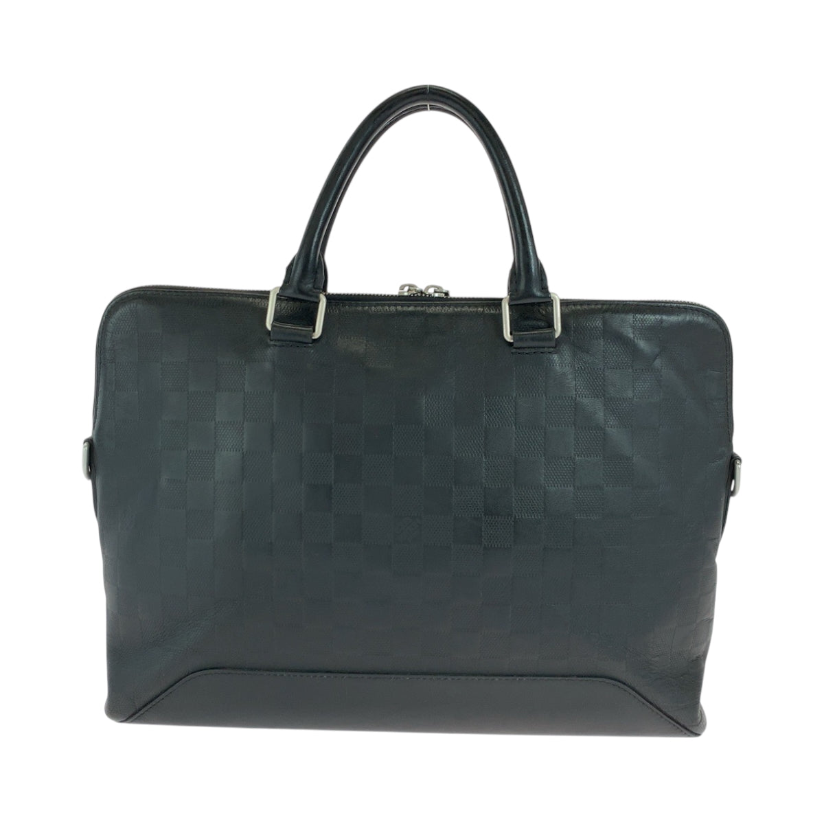 Louis Vuitton Business N41019 SilverMetal Business Damier Leather Black Handbag