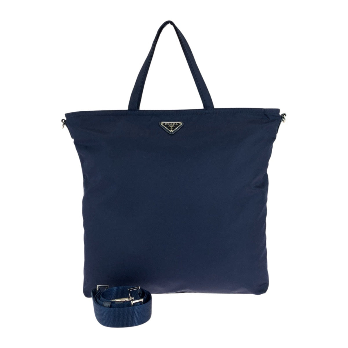 Tote Bag Navy Silvermetal Tote Bag Shoulder Nylon Shoulder Bag