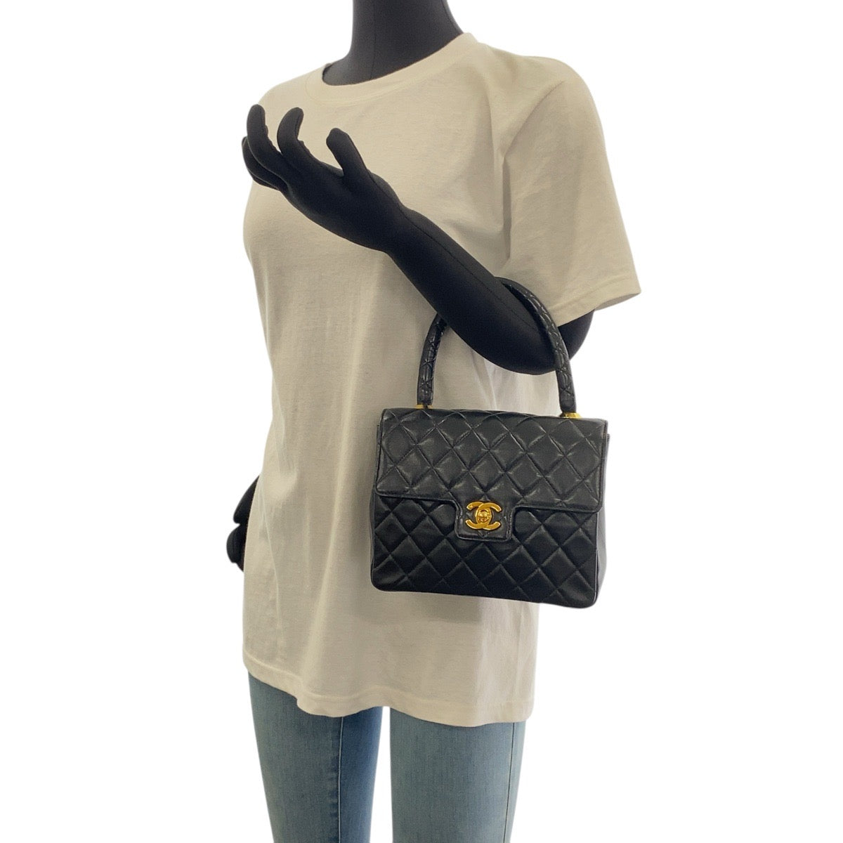 Chanel lambskin Black Gold Handbag