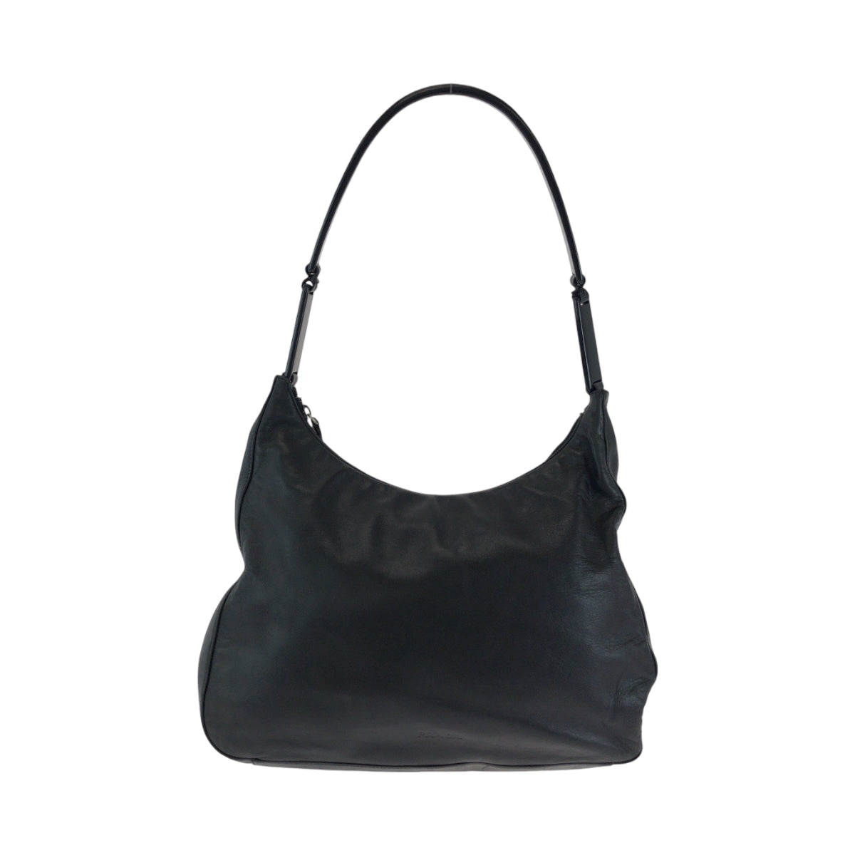 Shoulder Bag Plastic, Hobo Plastic Handle Shoulder Leather Black