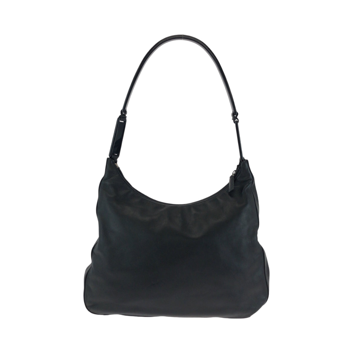 Shoulder Bag Plastic, Hobo Plastic Handle Shoulder Leather Black