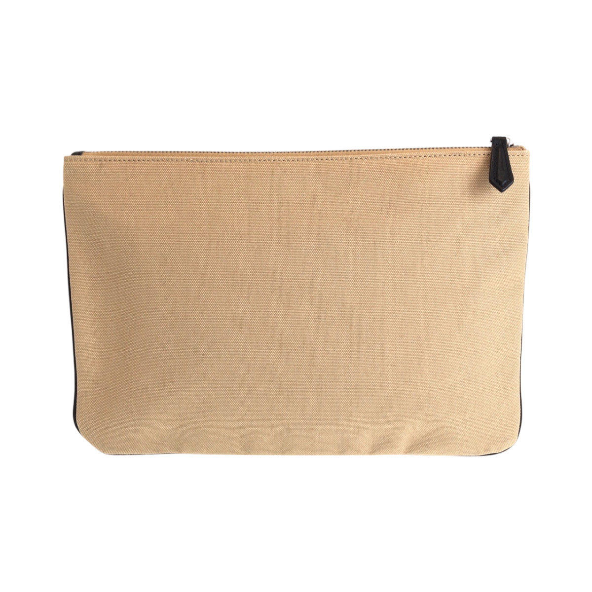 Fendi Clutch Bag Silvermetal Clutch Bag Business Bag Pouch Canvas Beige Logo