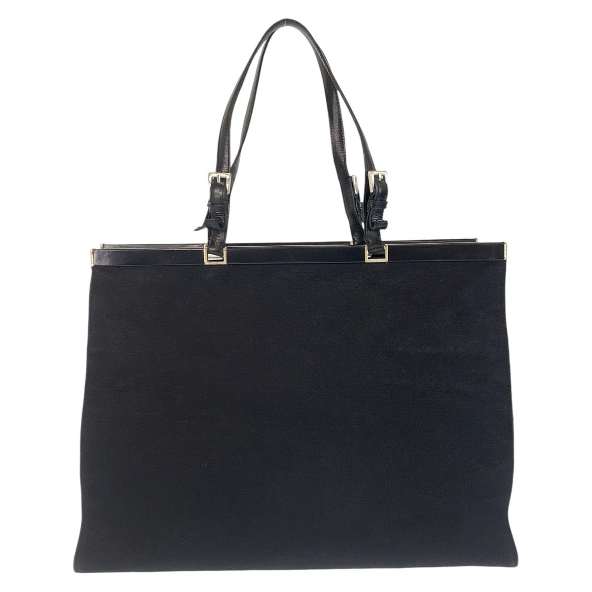 Prada Triangle Plate 2Way Bag Canvas Logo Travel Bag
