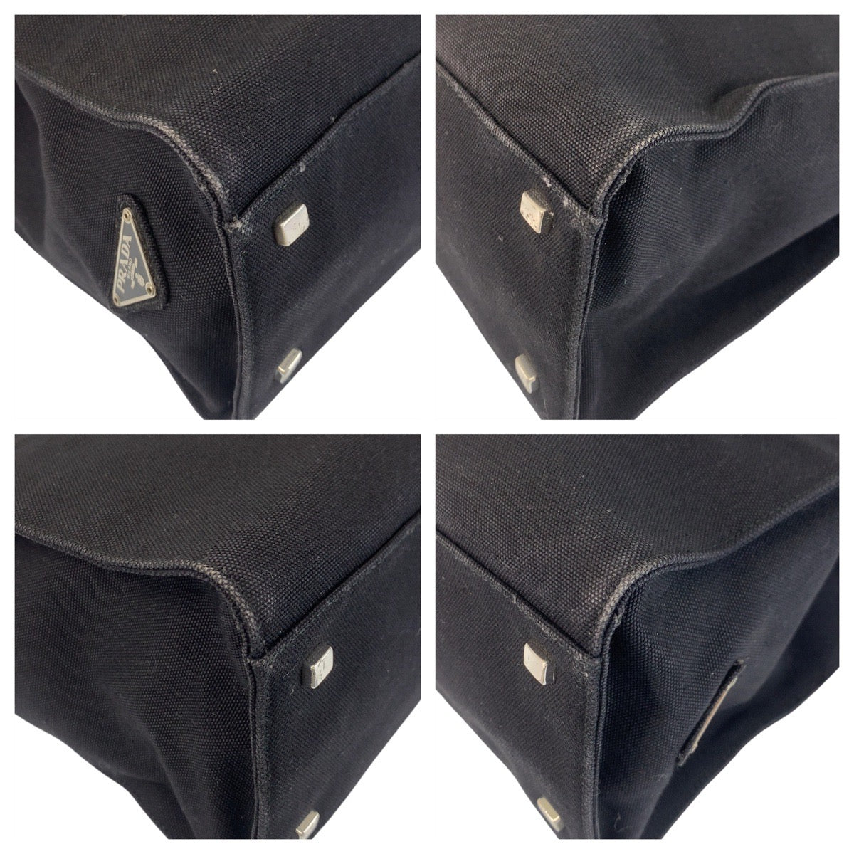 Tote Bag Silvermetal Tote Bag Shoulder Bag Canvas Black