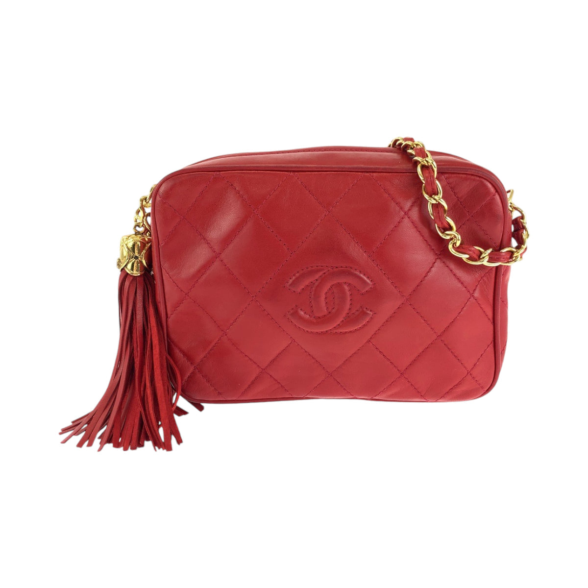 Chanel lambskin Red Gold Jewelry 2