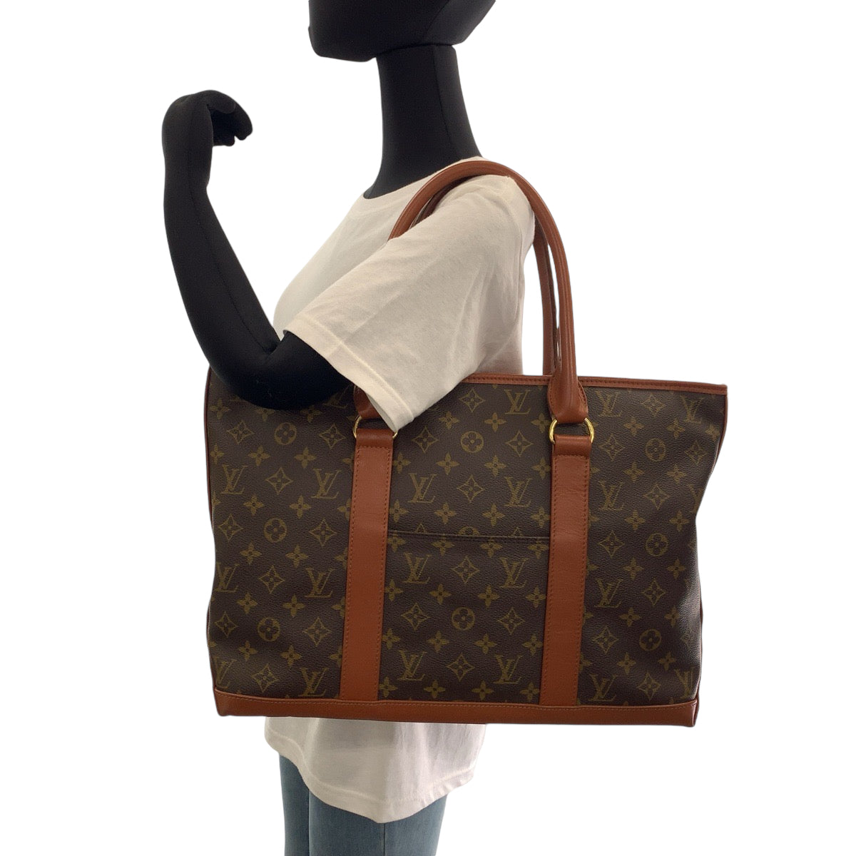 Louis Vuitton M42425 PVC end PM Monogram Brown Gold Shoulder Bag 2