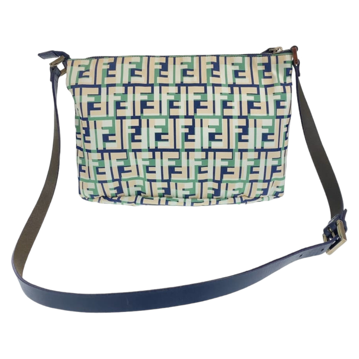 Fendi Shoulder Bag Crossbody Shoulder Bag Messenger Bag Zucca Canvas Pink Green