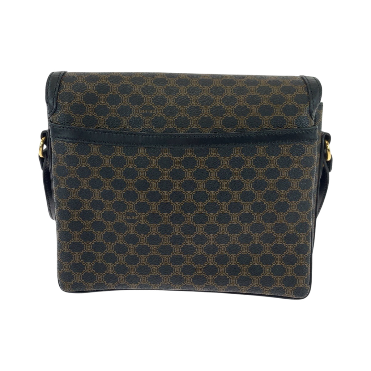 Shoulder Bag Pvc Dark Metal Shoulder Bag Black Brown