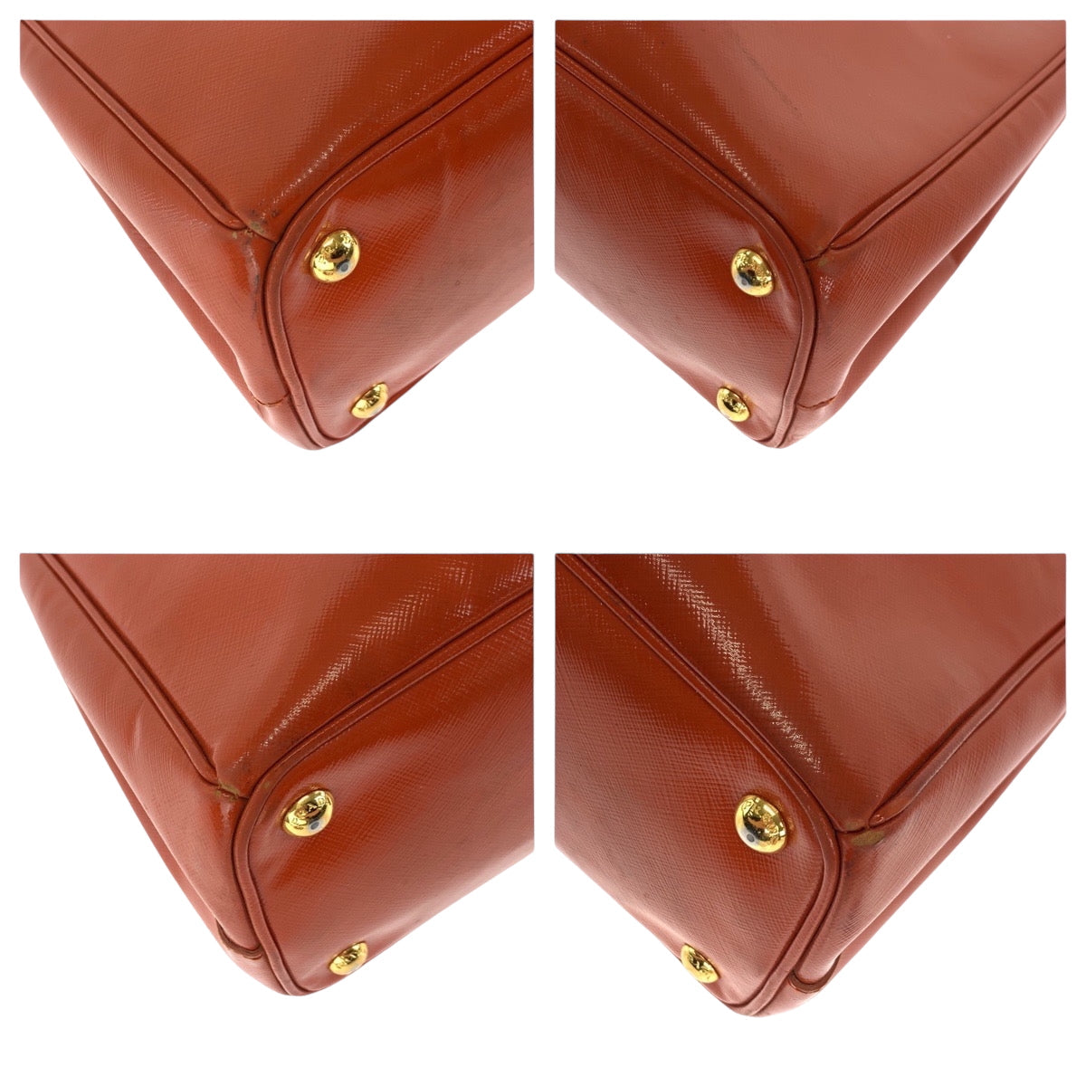 Shoulder Bag Patent Orange Goldmetal Shoulder Bag Leather