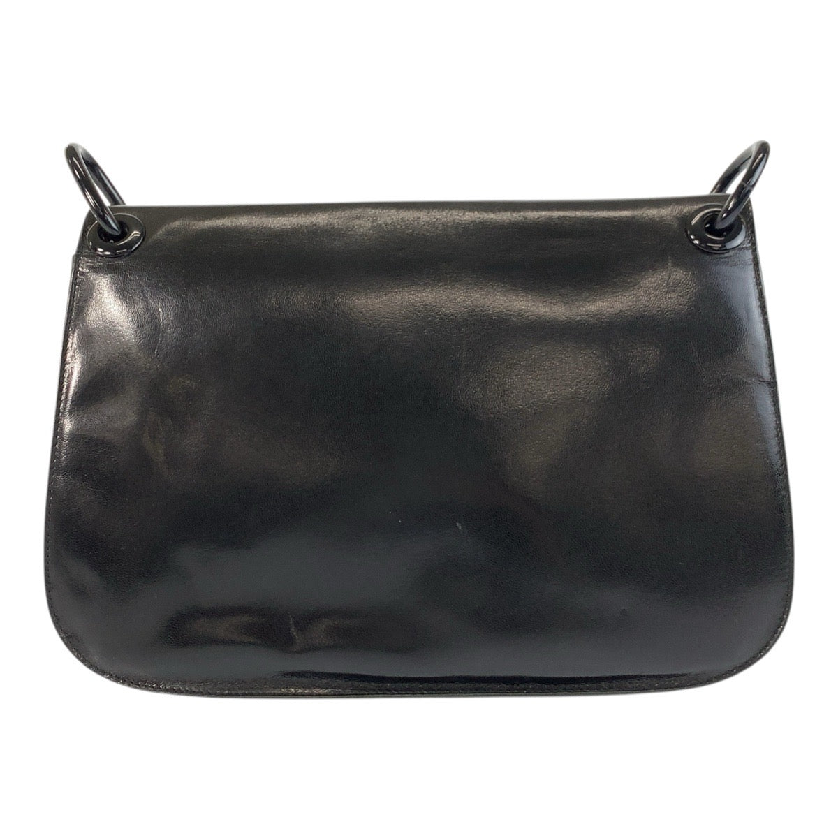 Shoulder Bag , Plastic Plastic Shoulder Bag Leather Black