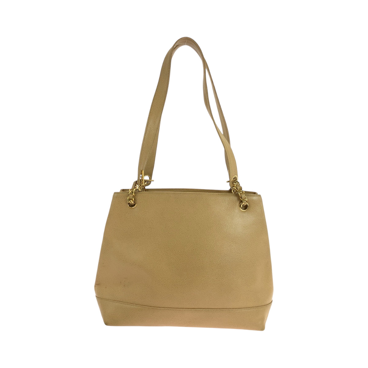 Chanel Caviar skin Camel k Gold Shoulder Bag