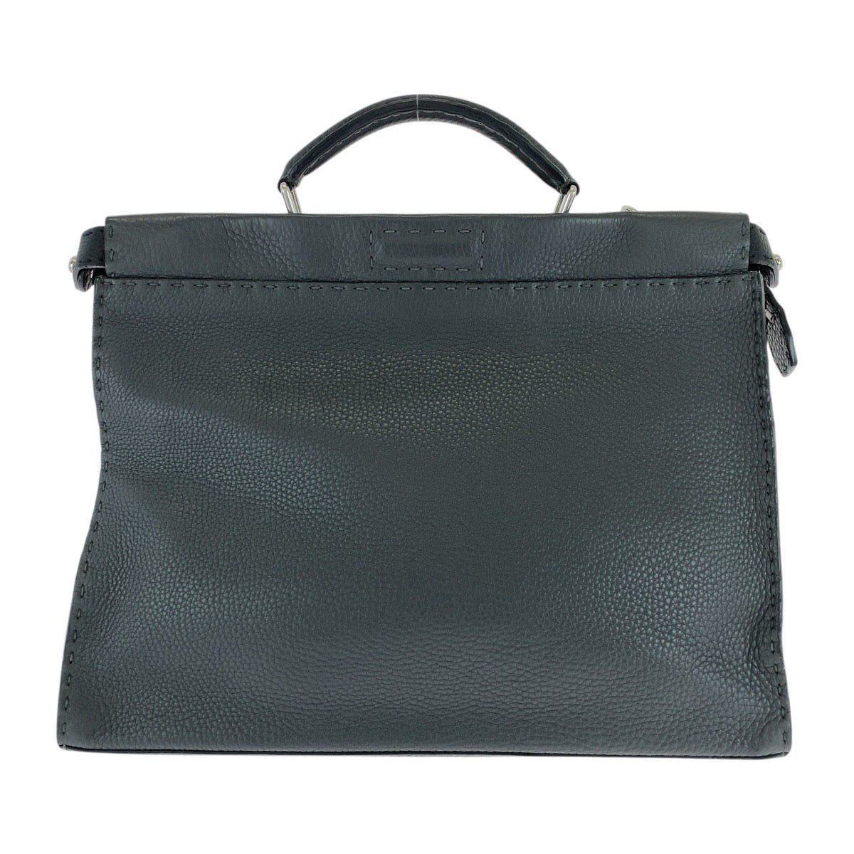 Fendi Peekaboo Selleria Briefcase Handbag Leather Travel Bag