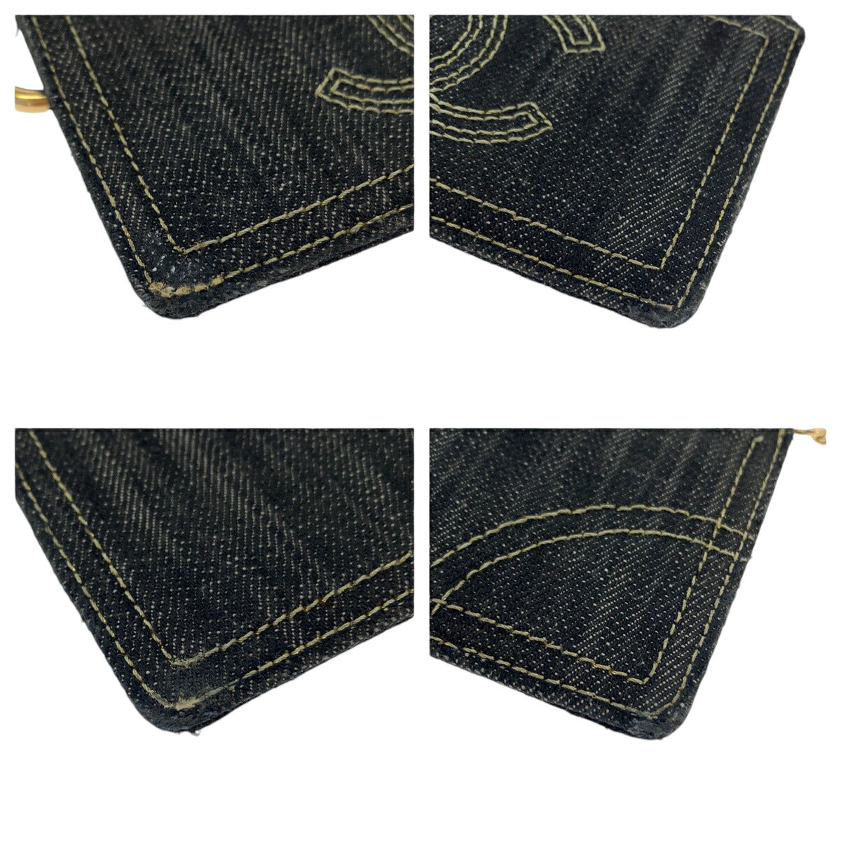 Chanel Coco Mark Sparkling Denim Coin Case Bag