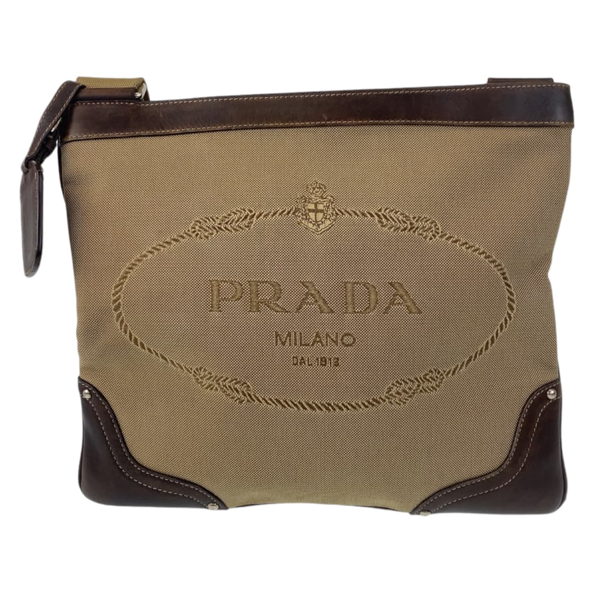 Shoulder Bag Silvermetal Shoulder Bag Messenger Bag Canvas Brown