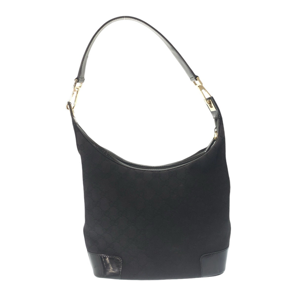 Gucci GG GoldMetal Canvas Black Shoulder Bag