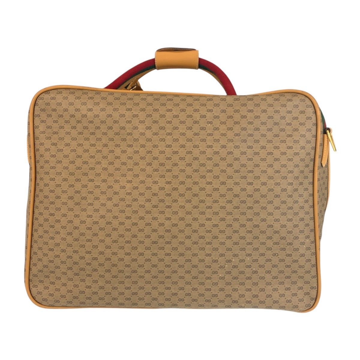 Gucci Boston Duffel GG Metal Boston Canvas Beige Gold Multicolor Travel Bag