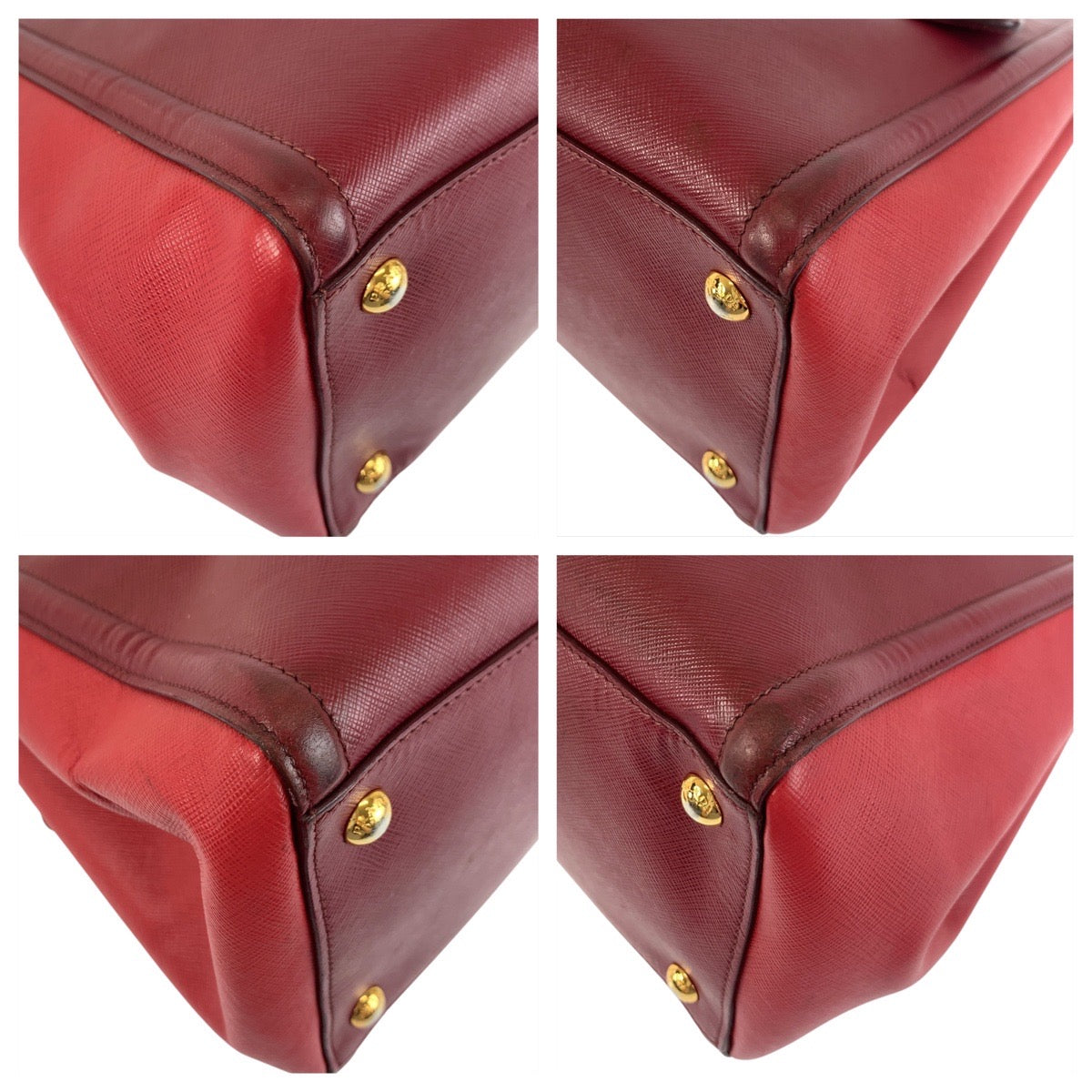 Prada 2Way Bag Leather Saffiano Travel Bag Leather 2Way Bag