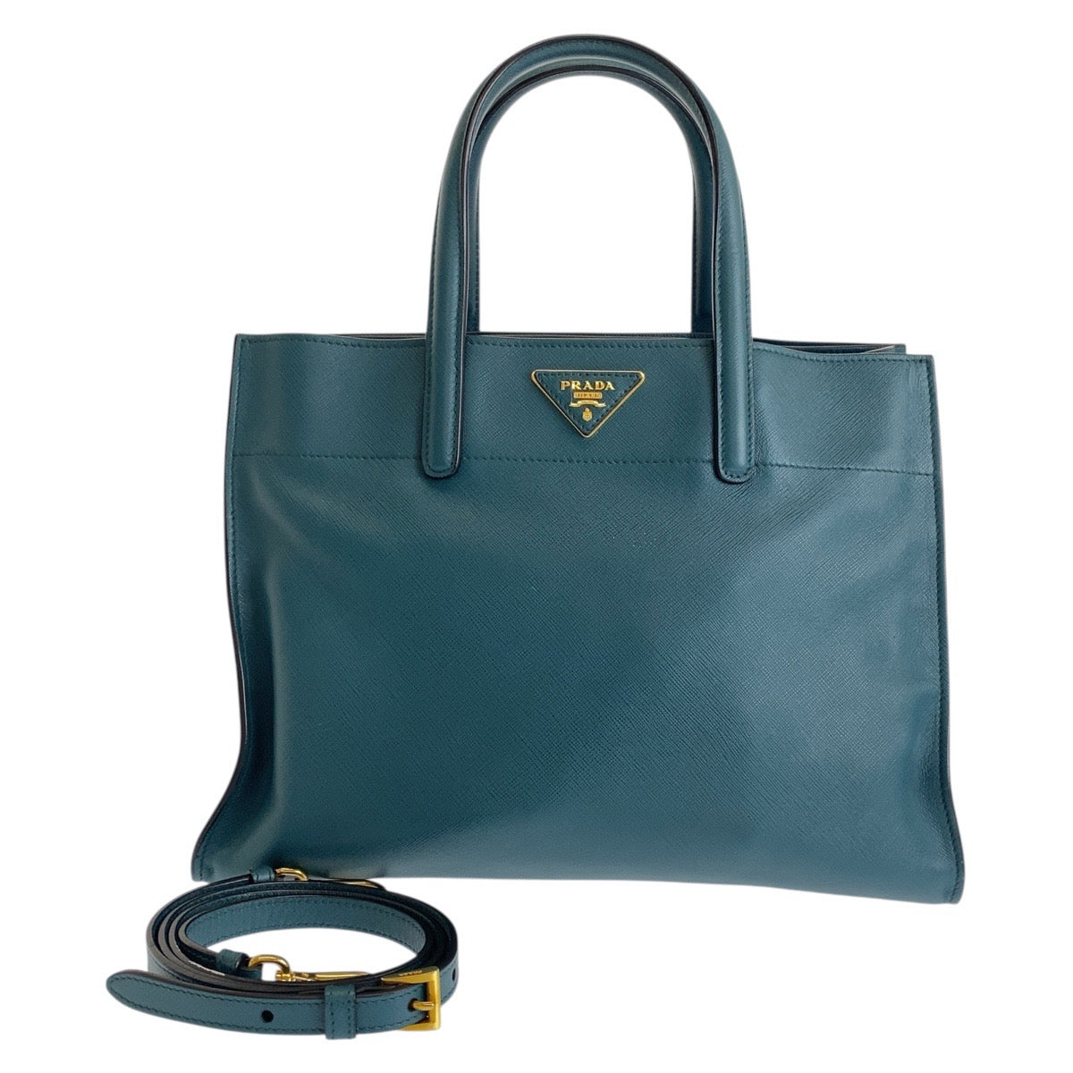 Tote Bag Way Tote Bag Safiano Triangle Leather Green