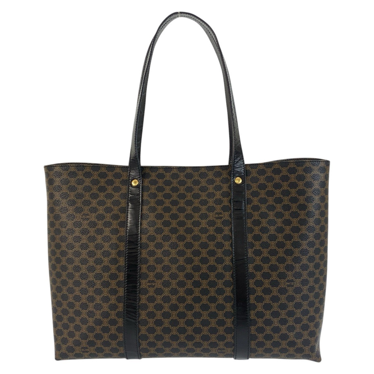 Tote Bag Mc Pvc Metal Tote Bag Black Brown Shoulder Bag